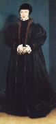 Hans holbein the younger Christina of Denmark,Duchess of Milan oil
